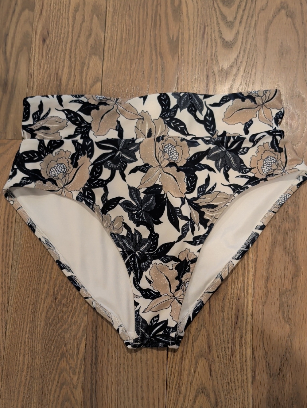 Old Navy Floral High-Waist Bikini Bottoms Sz M